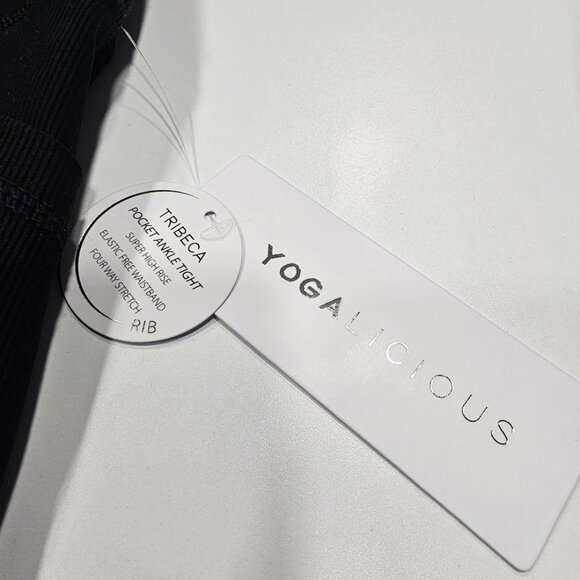 Yogalicious Rib Tribeca Super High Rise 7/8 Tight Leggings - Picture 5 of 8